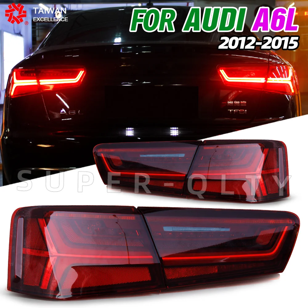 

2 PCS For Audi a6 c7 Tail Lights 2012-2015 A6L S6 Tail Lights Full Led Dynamic Rear Light Assembly Turn Signal Brake Rear Lamp