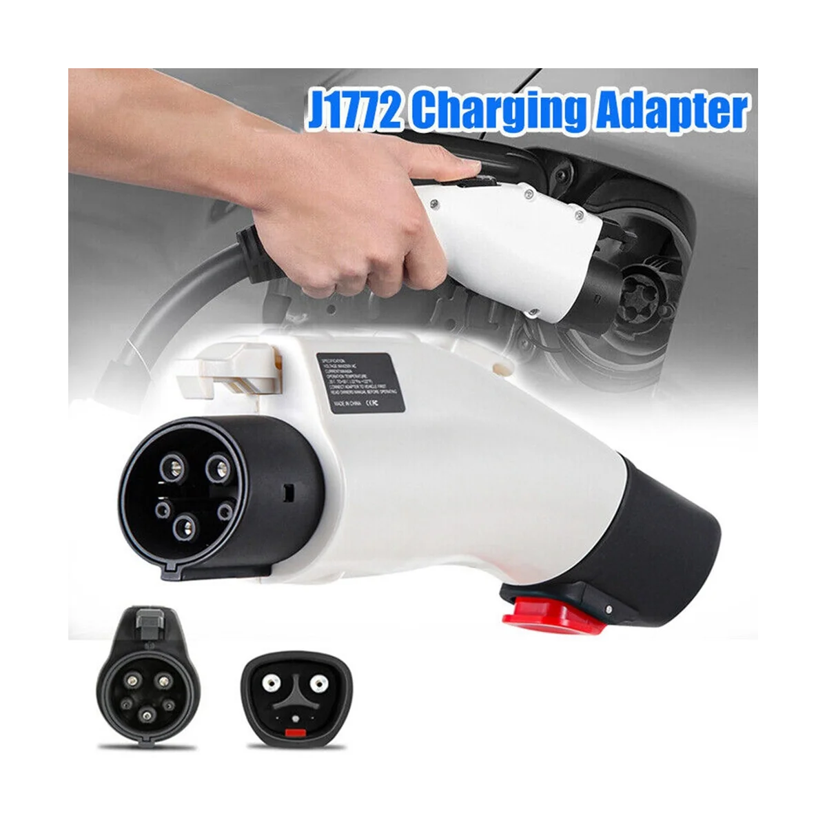 For Tesla to J1772 Fast Charging Adapter Electric Vehicle Charger Max 60A&250V