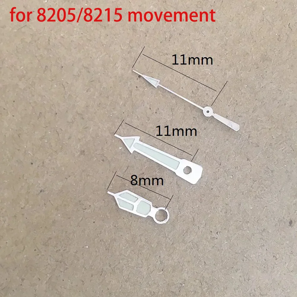 Аксессуары для часов, часовая минутная и секундная стрелка, подходит для механизма 8205/8215, запасные части для часов, указатель часов, 3-контактный Аксессуары для часов, часовая минутная и секундная стрелка, подходит для механизма 8205/8215, запасные части для часов, указатель часов, 3-контактный