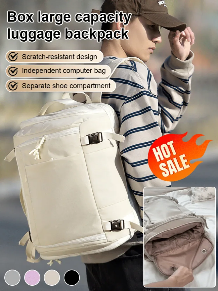 Sac à dos léger et respirant pour l'extérieur, sac multifonctionnel minimaliste de grande capacité, idéal pour la randonnée/Camping/utilisation quotidienne