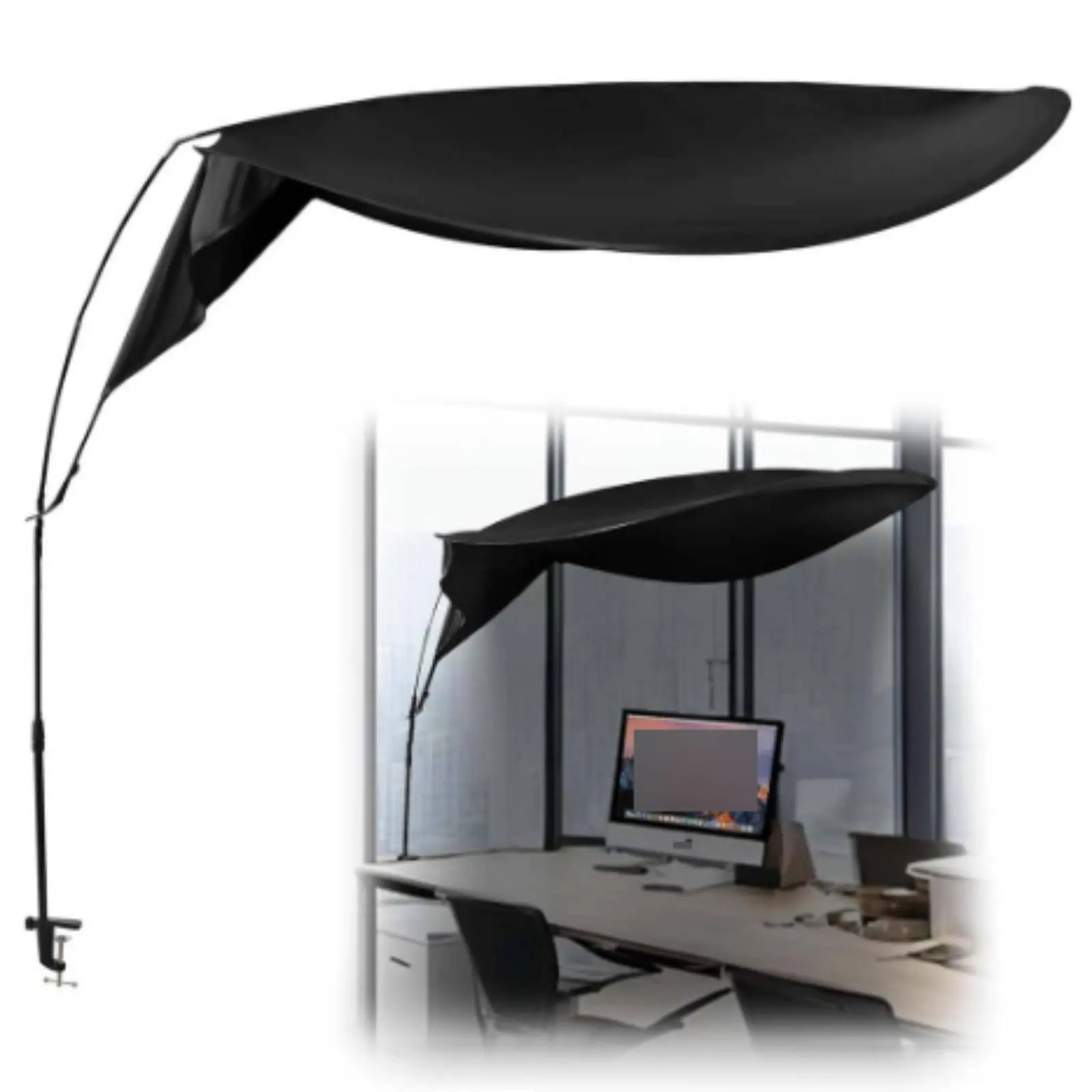 Office Cubicle Shade Blocking Desk Privacy Canopy Desk Glare Screen