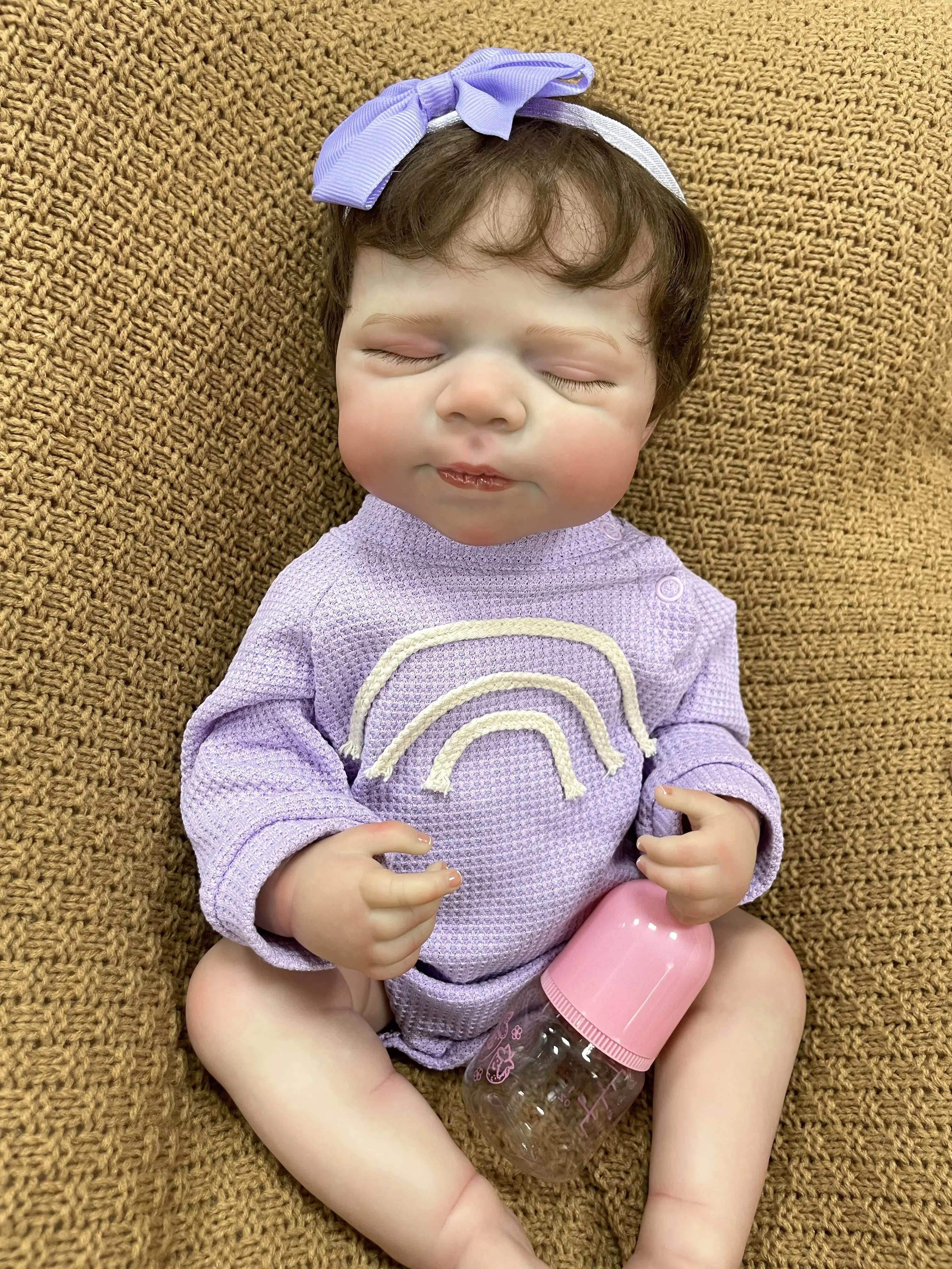 Wholesale Cokela Painted High Color 20Inch Silicon Kids Baby Soft Cotton 50Cm Silicone Kids Toddler Reborn Dolls Kits