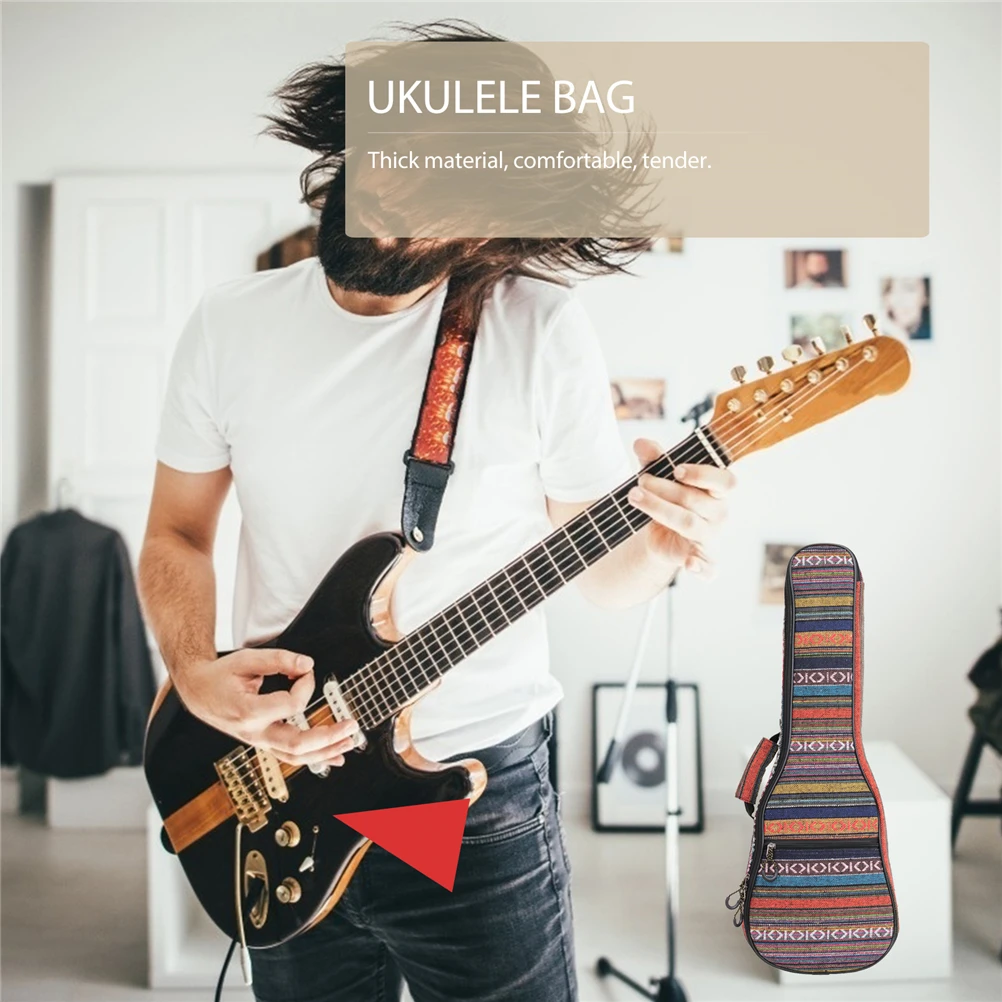 

Ukulele Bag Portable Lightweight Storage Case For Outdoor Performance Smooth Zipper Protection Travel Carry Pouch Instrument