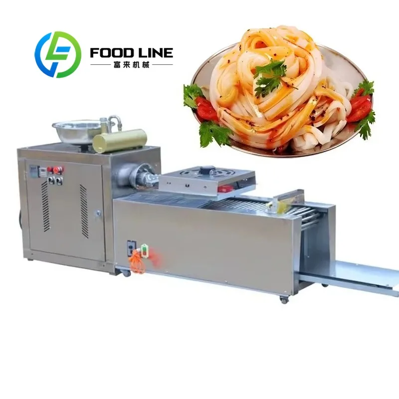 Customized High Capacity Rice Noodle Maker Corn Vermicelli Making Machine Automatic Rice Flour Noodles Making Machine