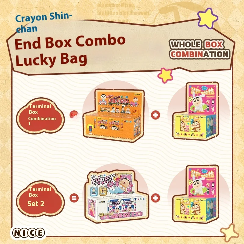 

New 52toys Crayon Shin-Chan Blind Box Cute Hand-Made Toy Gift Ornaments Tide Play Gift Bag Children'S Holiday Birthday Gifts