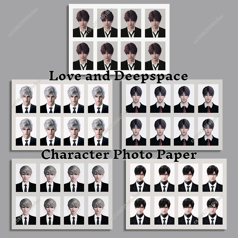 Amour et espace profonde Sylus Xavier Zayne Rafayel Caleb dessin animé ID Photo Anime Cosplay personnage Photo papier Fans Collection cadeau