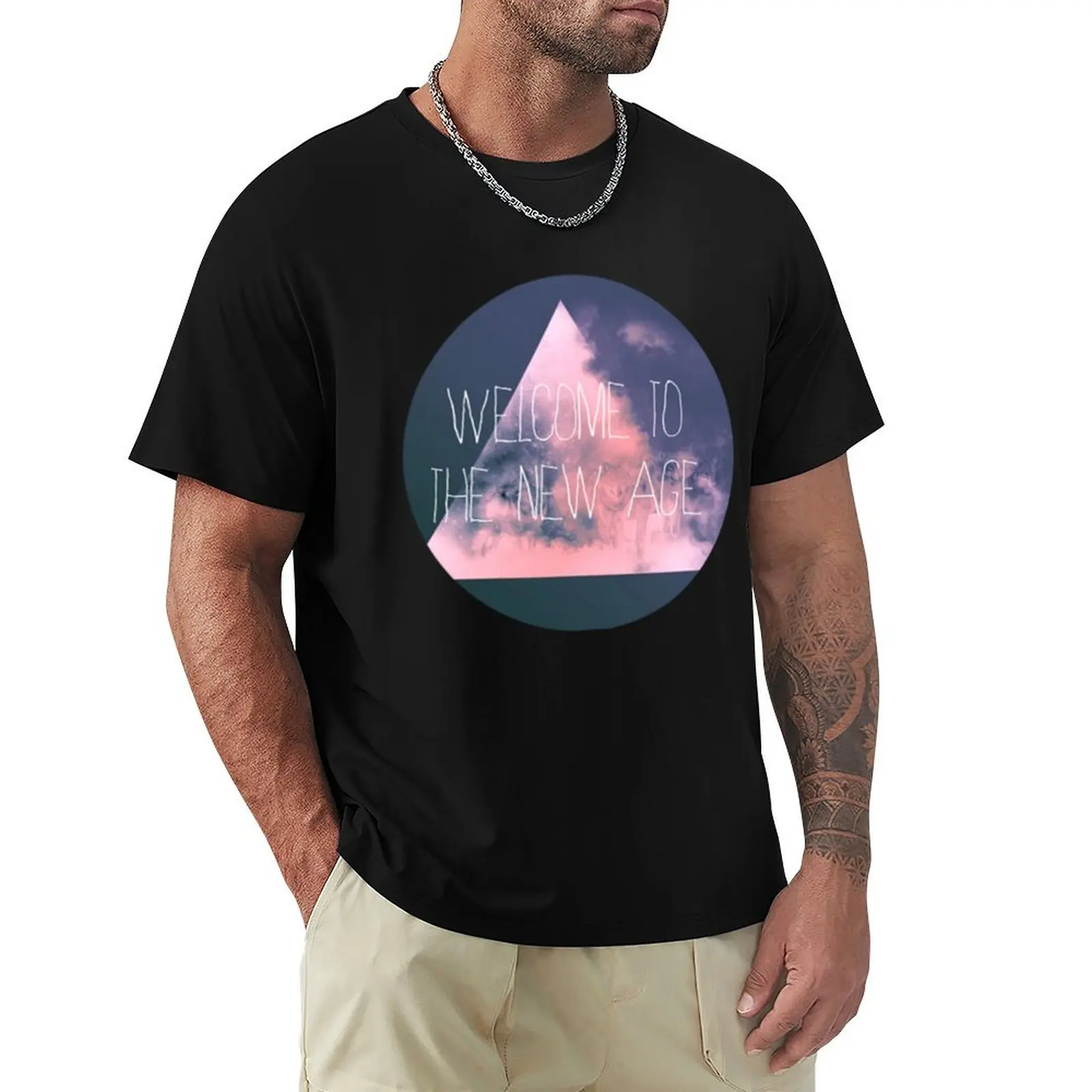 

Welcome to the new age T-Shirt luxury t-shirt Funny t-shirt rapper graphic tees graphic t shirts mens clothing