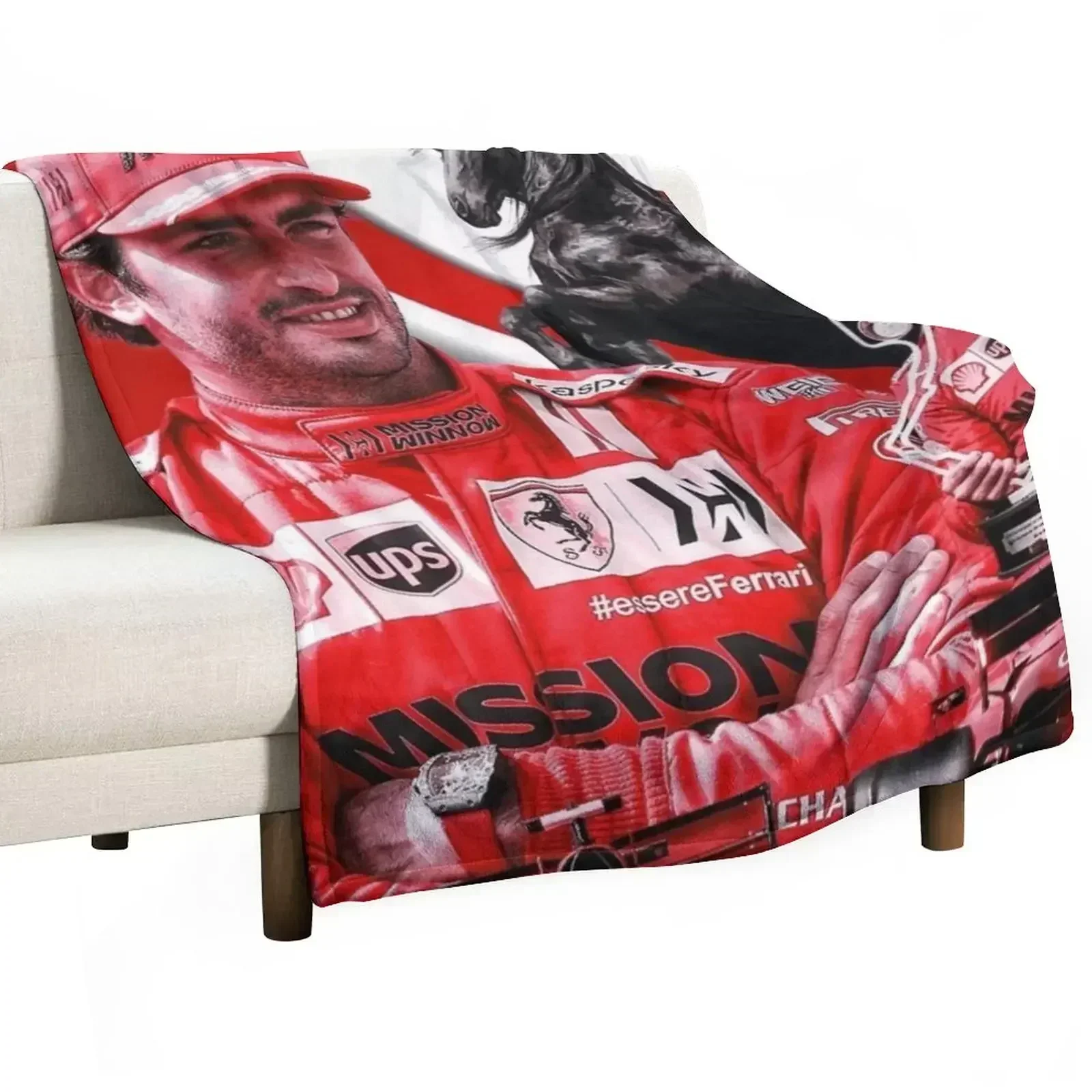 C Sainz New Throw Blanket Flannel Fabric Plaid on the sofa Moving sofa bed Comforter blankets and throws Blankets