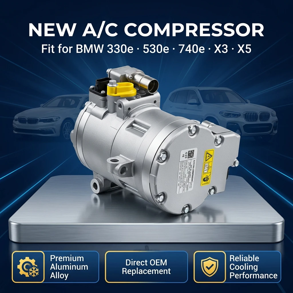 A/C Compressor For BMW 2021-2024 330e 2018-2023 530e 740e xDrive X3 X5 64529496106 64529364872 64529364867 64526998210