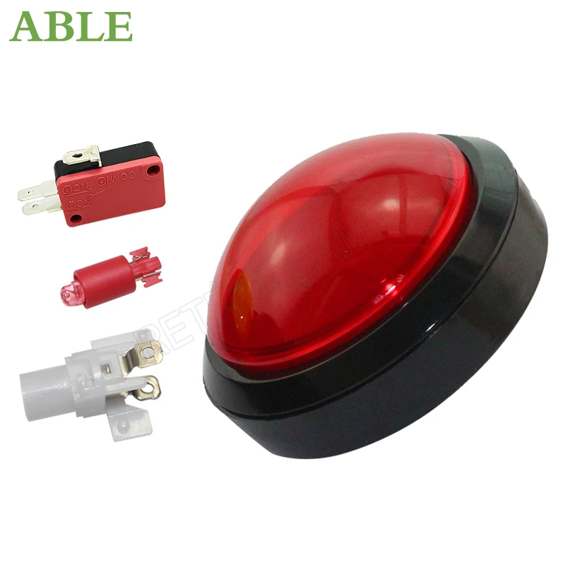 1PCS/5PCS 100mm Arcade Push Button Colorful Convex Round Micro Switch Copy Sanwa for Multi Arcade MAME Jamma Game