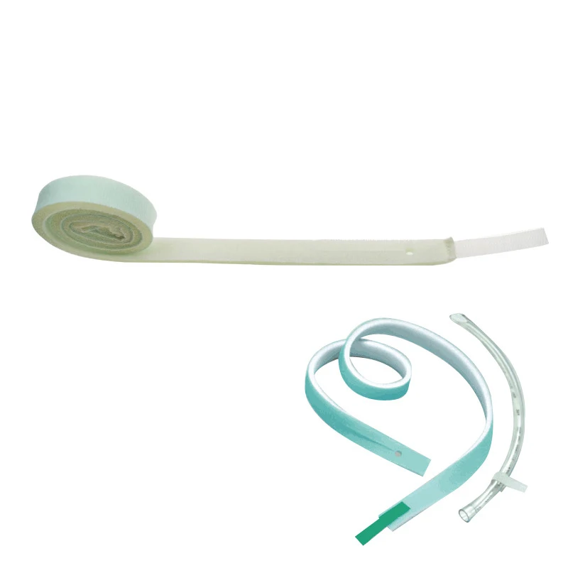 Custom high quality sizes Soft foam fabric tracheostomy tube holder Adjustable neck straps