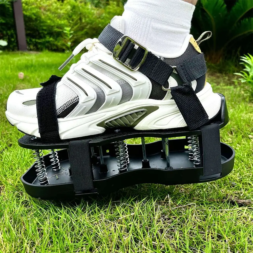 

New Grass Lawn Aerator Shoes Tool Loose Soil Grass Aerator Shoes Yard Lawn Aerator Grass Cultivator