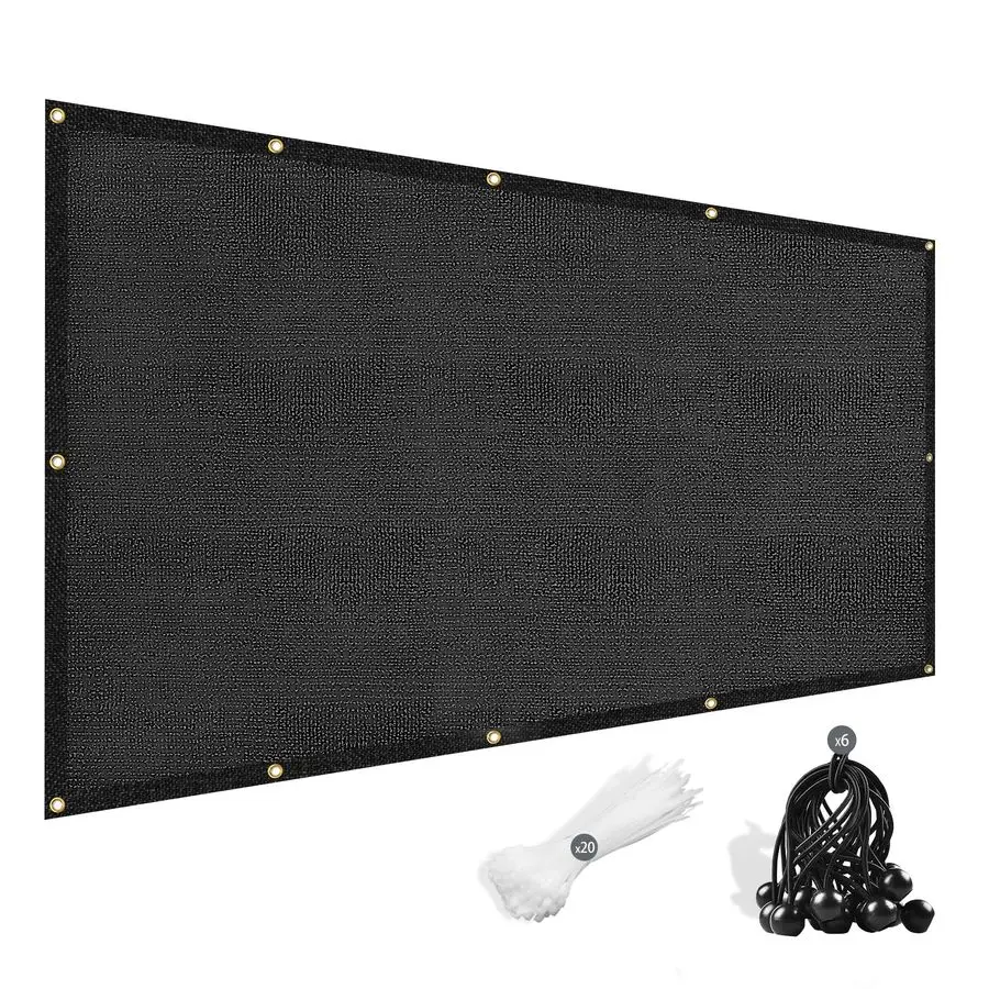 

Сетка затеняющая 90% (90 Shade Cloth) 1.83x3.96 м, УФ-стойкая, для защиты от солнца, для сада, растений, теплиц, сараев и других нужд