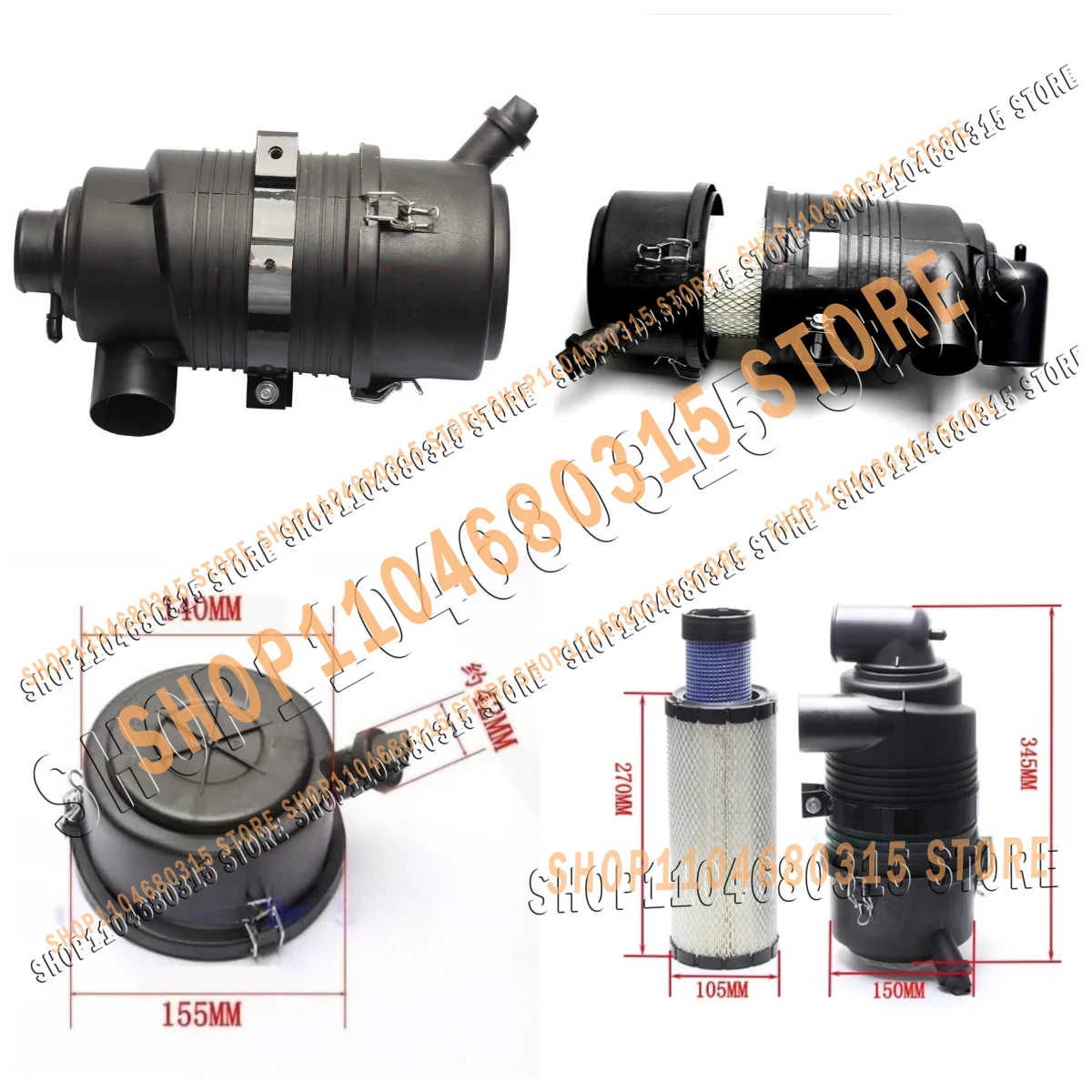 

for Excavator Komatsu PC30/40/50 for YM 88 Brand New Engine Mini Excavator Air Filter Housing Assembly