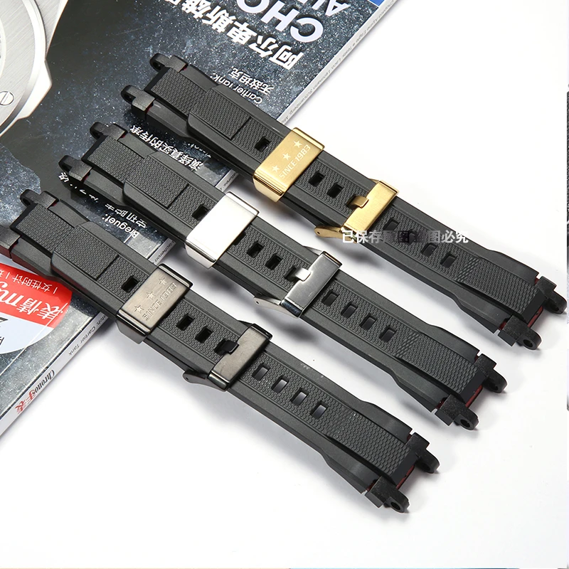 

Watch Accessories Strap Suitable for Casio MTG-B1000 G1000 Watch Band Solid Steel Linker Rubber Men's Pin Buckle Bracelet