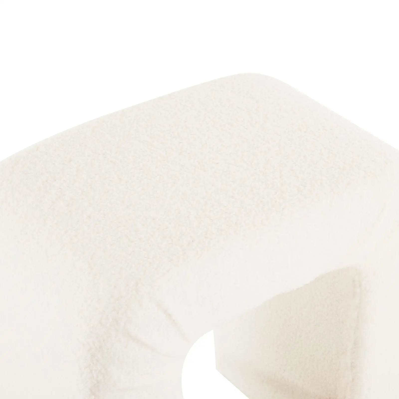 Nowoczesny zestaw 2 stołków do jadalni z tkaniny boucle o średnicy 24 cali - stylowe, oszczędzające miejsce szare siedziska