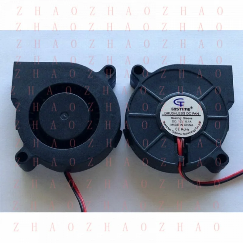 

L+ for 12V BRUSHLESS 50mm Blower Fan 5015 Turbo Cooling 3D Printer 2-pin 50mmx15mm