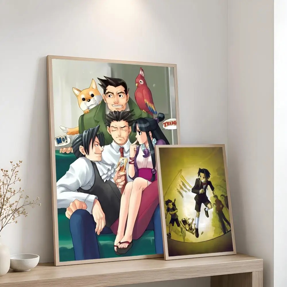 A-Ace Attorney Poster Home Artwork For Living Room Bedroom Office Dorm Apartment Gift
