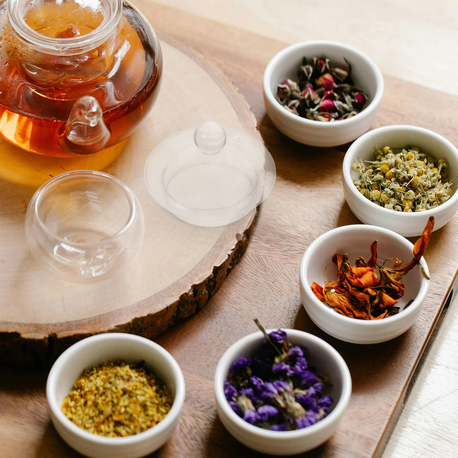 

4Pcs Transparent Tea Kettle Covers Glass Replacement Lids Heat Resistant Teapot Accessories Perfect for Home Party