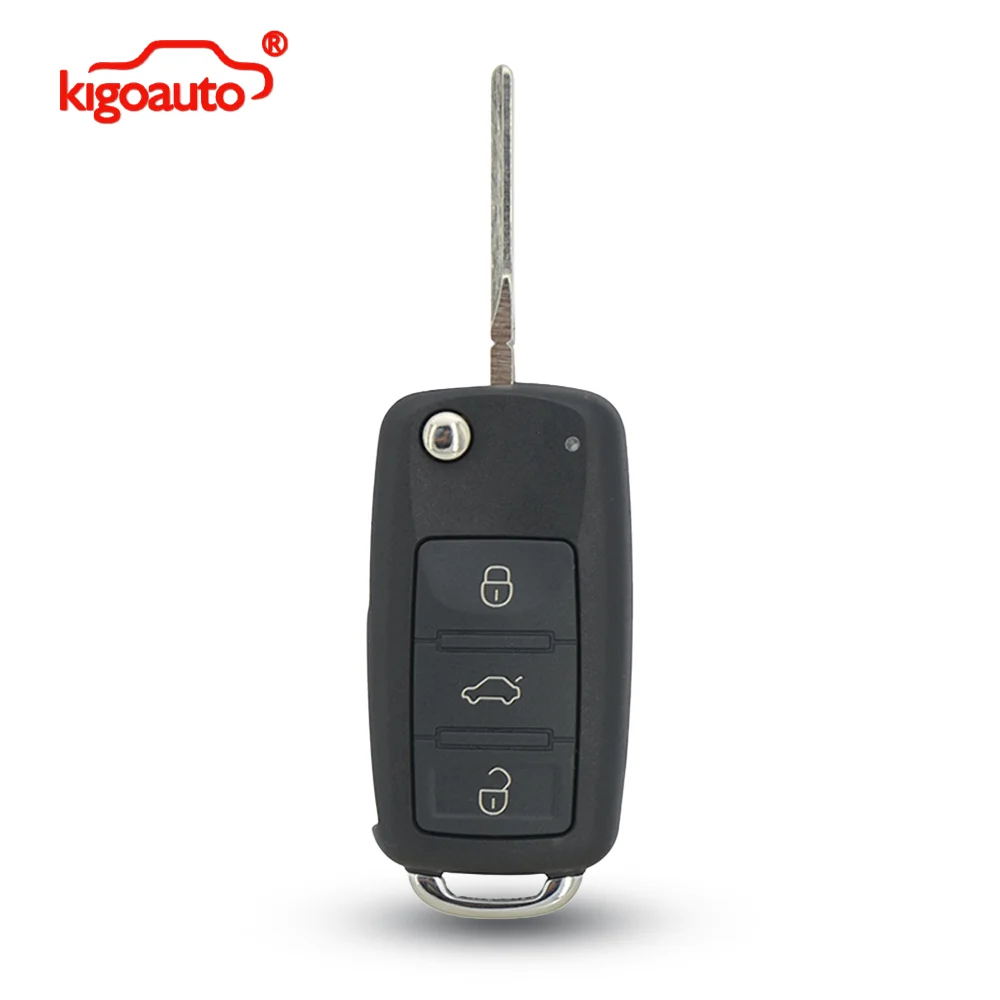 KIGOAUTO 3D0959753 AA Fernbedienungsschlüssel/Keyless-Go-Schlüssel 3 Tasten 434Mhz für VW Touareg Phaeton 2002-2009 3D0959753AK/3D0959753AM/3D0959753P – Detail 3