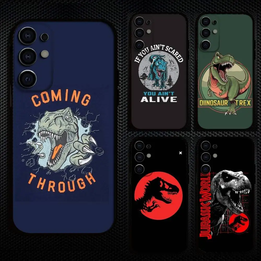 

J-JJurassic D-Dinosaur pattern Phone Case For Samsung S25,S24,S21,S22,S23,S30,Ultra,S20,Plus,Fe,Lite,Note,10,9,5G Black Cover