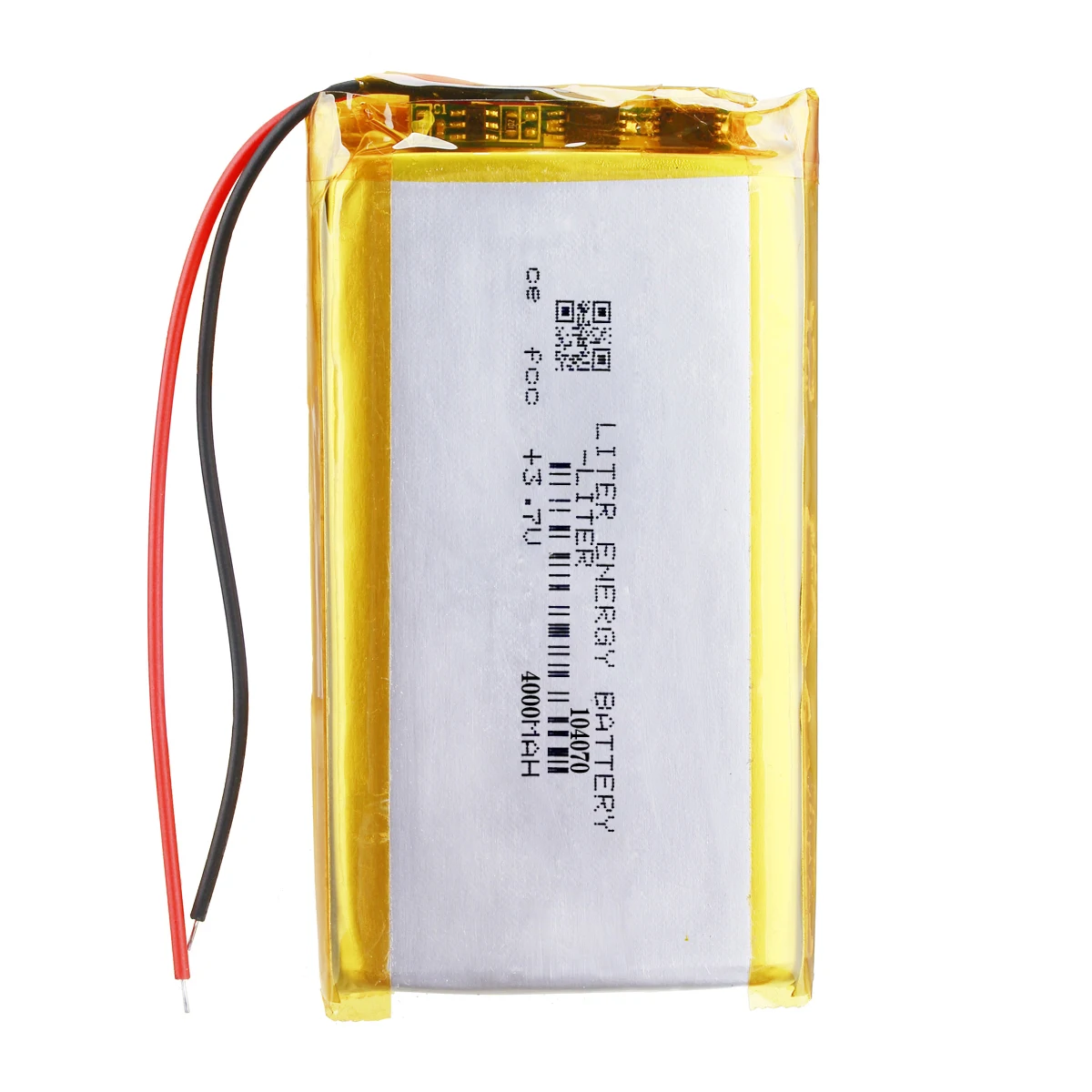 Batterie Rechargeable 3.7 Lithium polymère, 4000 V, 104070 mAh, pour Mp3 MP4, MP5, GPS, Bluetooth
