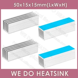 WE DO HEATSINK 50x15x15mm Without or With Thermal Pad  Electronic Radiators Heatsink for GPU IC LED Chip Cooling