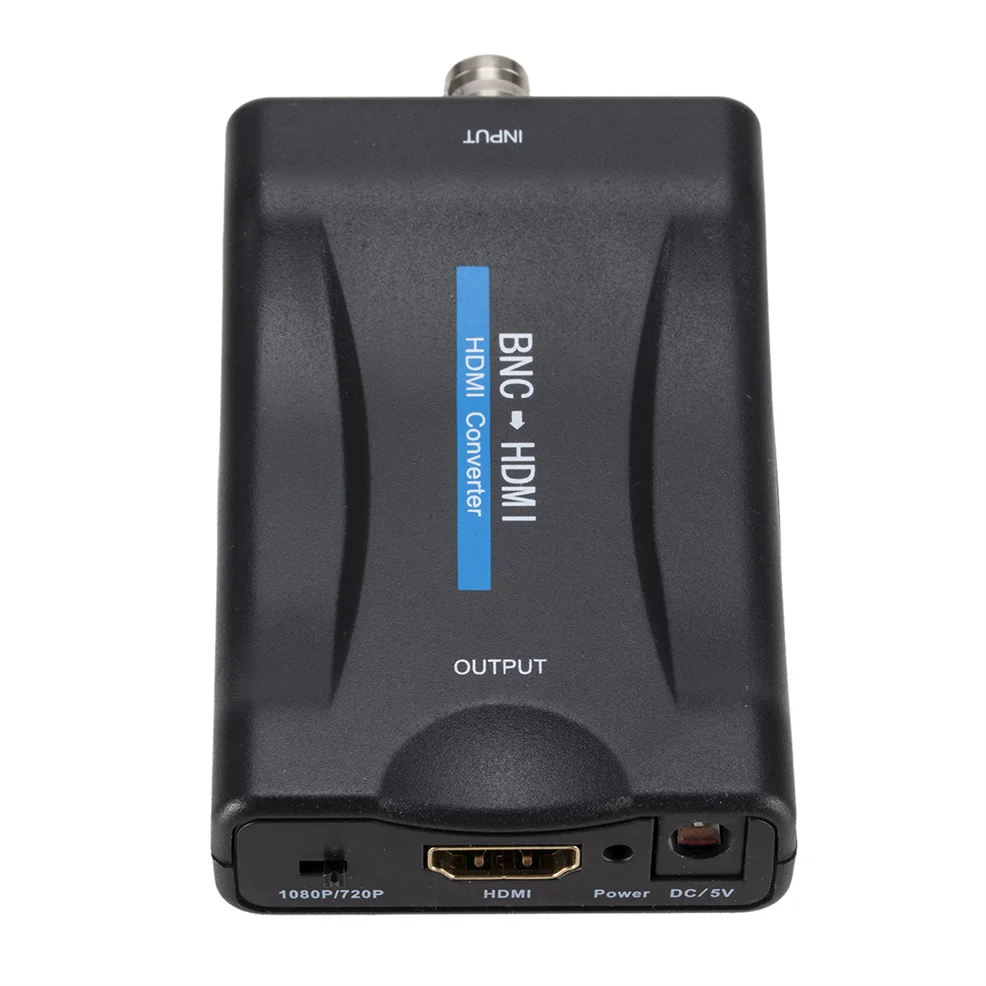 BNC to HDMI-compatible Converter BNC TV Signal Converter 1080P/720P Display Video Adapter Surveillance Monitor for DVR Detector