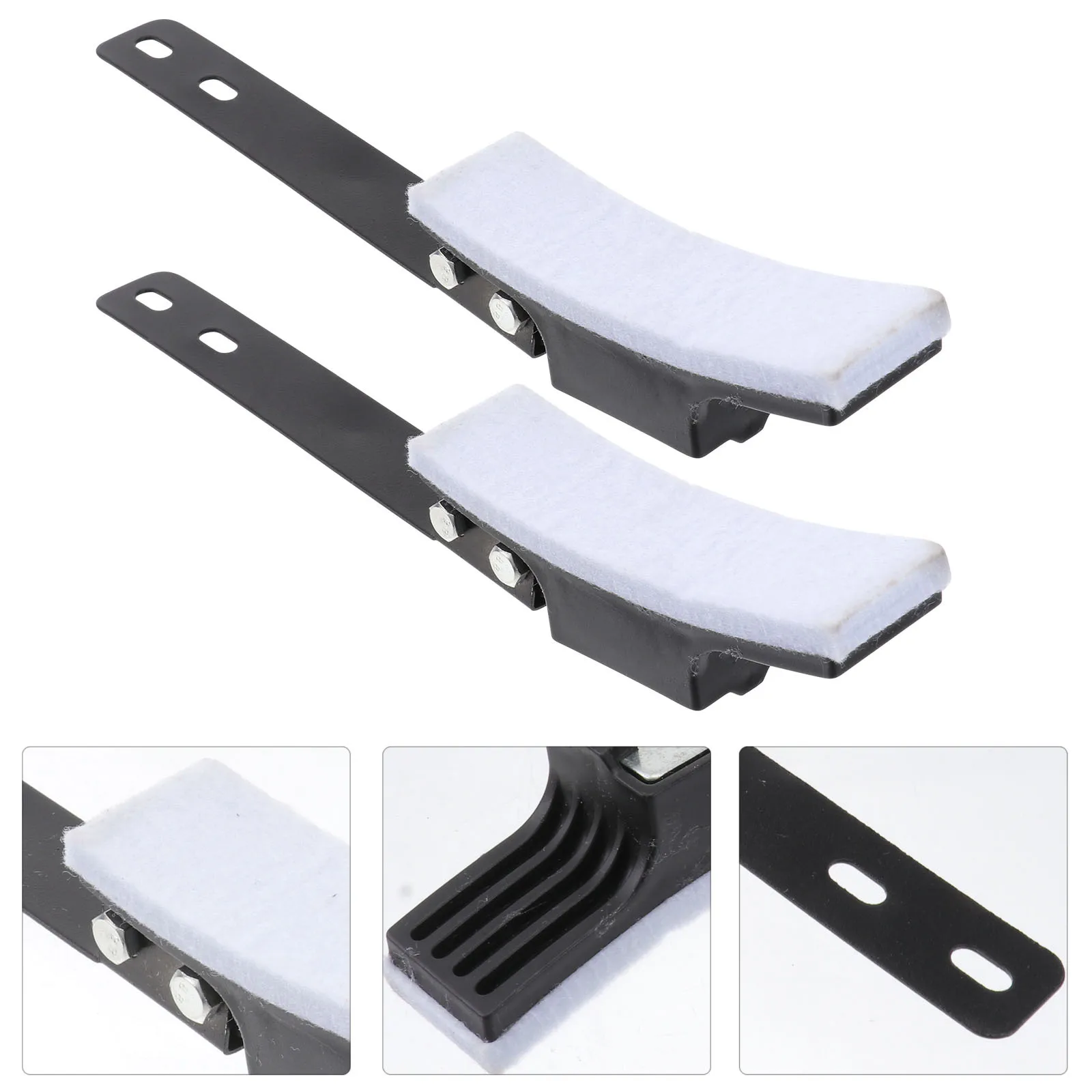 

2pcs Exercise Bike Brake Pads Premium Non-Slip Replacement For Fitness Bikes Quick Release Cycling Brake Disc Silent Braking Mat