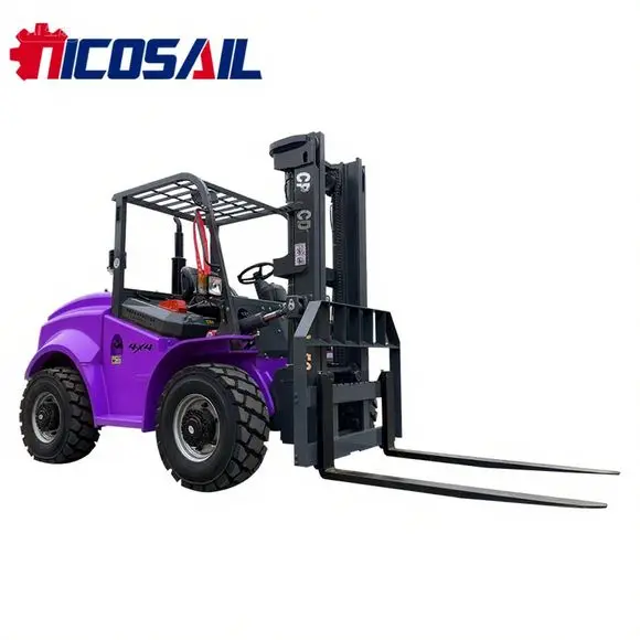 

4-Ton Telescopic Off-Road Diesel Forklift with Four-Wheel Drive Customizable Quick Recycling Industrial Forklift