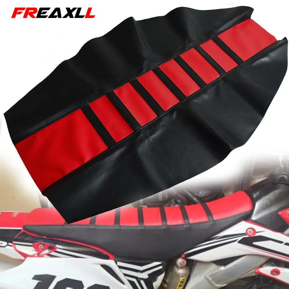 

FOR Kawasaki KX KLX KFX KDX 65 80 85 125 250 250 450 450 150 F/R/S Dirt Pit Bike Enduro Motocross Ribbed Gripper Soft Seat Cover