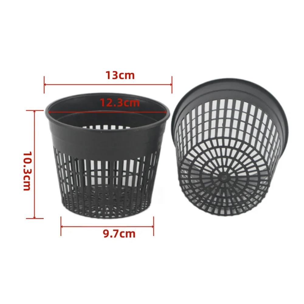 Pack of 10 Round Weatherproof Pond Baskets Made from Recycled Plastics to Aid Plant Establishment in Still or Slow Moving Water