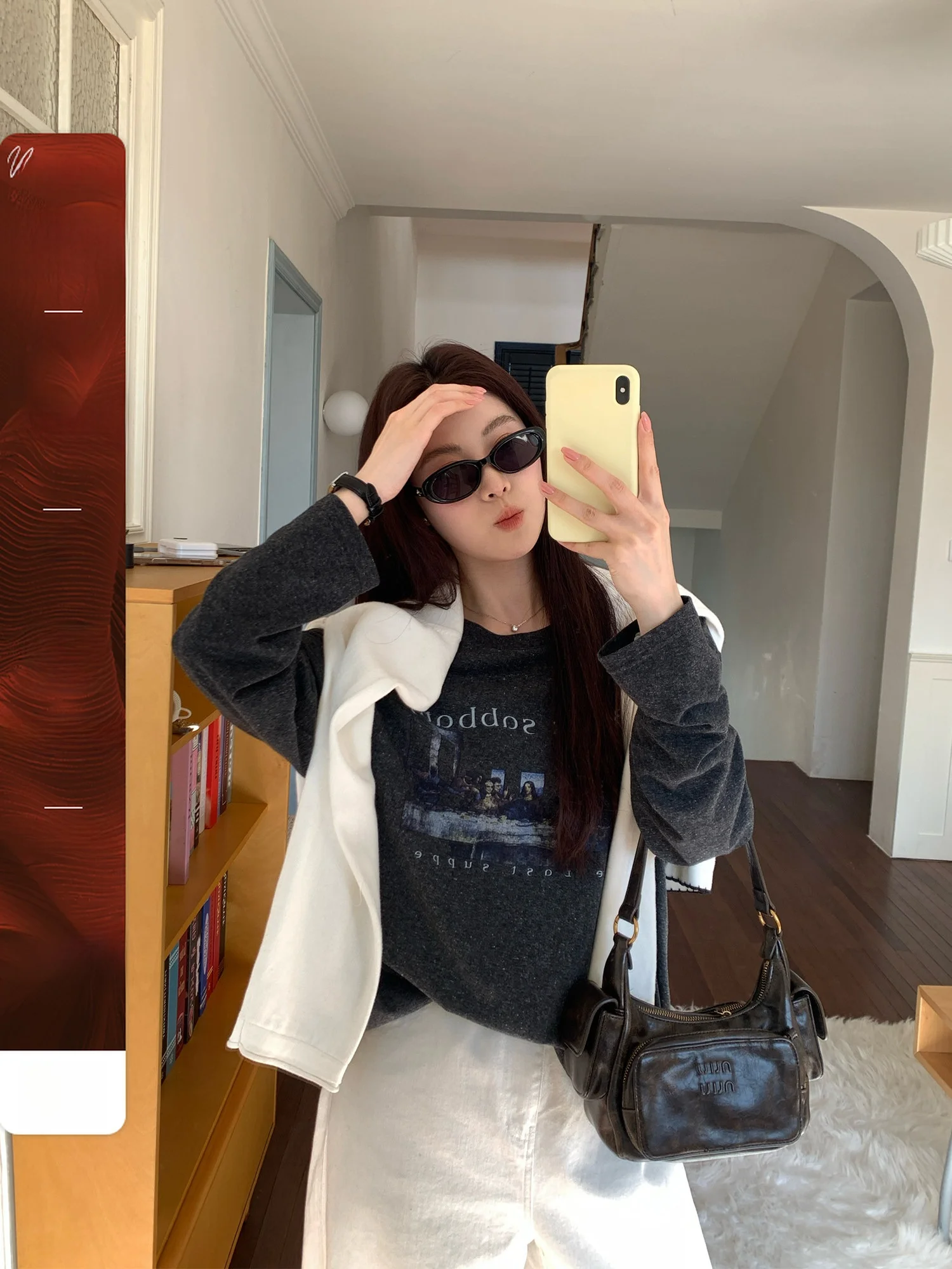 

NAZ plus Size Spring Faion Cotton Linen Feel round Ne T-irt Casual Versatile Commute Letter Print Top for Women