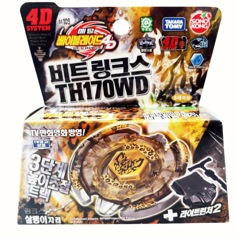 

Takara Tomy Beyblade Metal Battle Fusion Top BB109 BEAT LINK TH170WD 4D со стандартным пусковым устройством $7,57