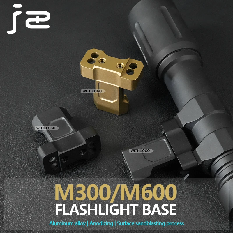 

Tactical M300 M600 Offset Flashlight Mount 20mm Quick Disassembly And Installation Metal Offset Mount Base Accessories