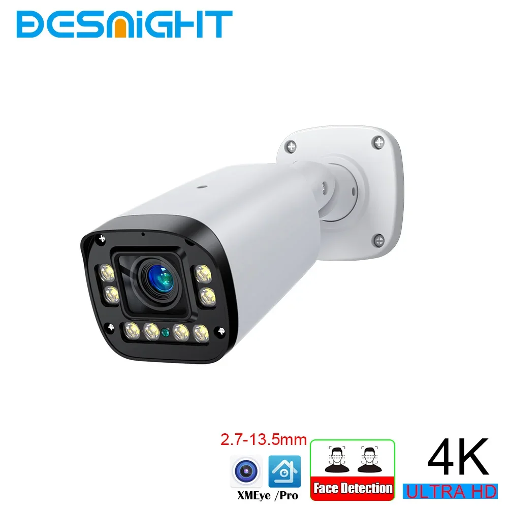 

8MP 5MP 4MP 5X Zoom Audio POE IP Camera Street Outdoor Surveillance Camera Bullet Video Videcam CCTV IR Leds P2P DC 12V/ 48V POE