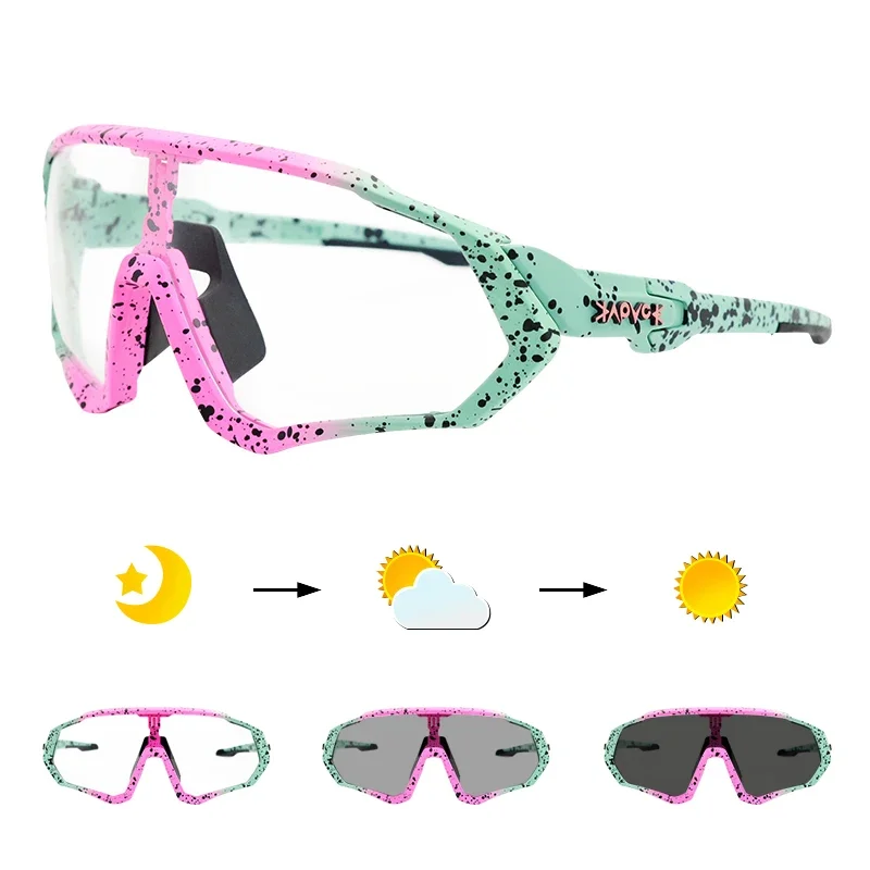 UV400 Protection Photochromic Cycling SunGlasses for Men and Women - Multi Mountain Road Bike Outdoor Sport Sunglasses