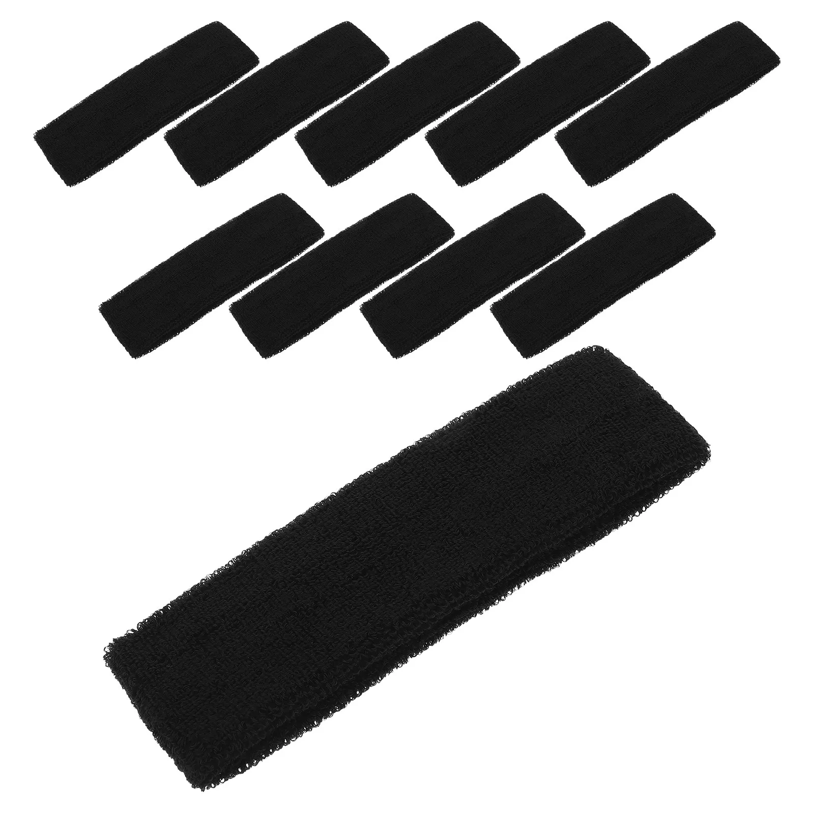 

10 шт. эластичных спортивных повязок на голову для фитнеса, влагоотводящих, дышащих, нескользящих, для йоги, бега, тренировок в спортзале и занятий спортом на открытом воздухе