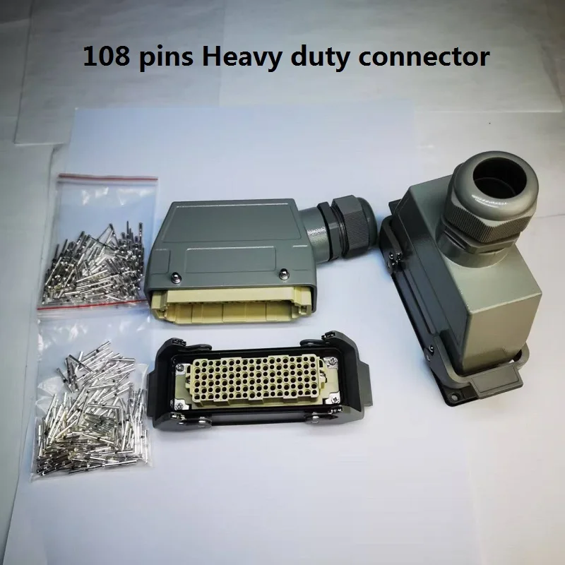 108 pins heavy-duty connector HDC-HD-108 aviation industry plug and socket waterproof connector 250V 10A