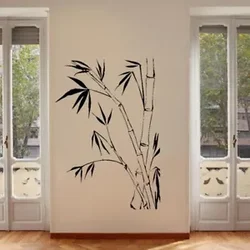 Exquisite Bamboo Environmental Protection Vinyl Stickers Modern Wall Decor for Kids Rooms Diy Home Decoration
