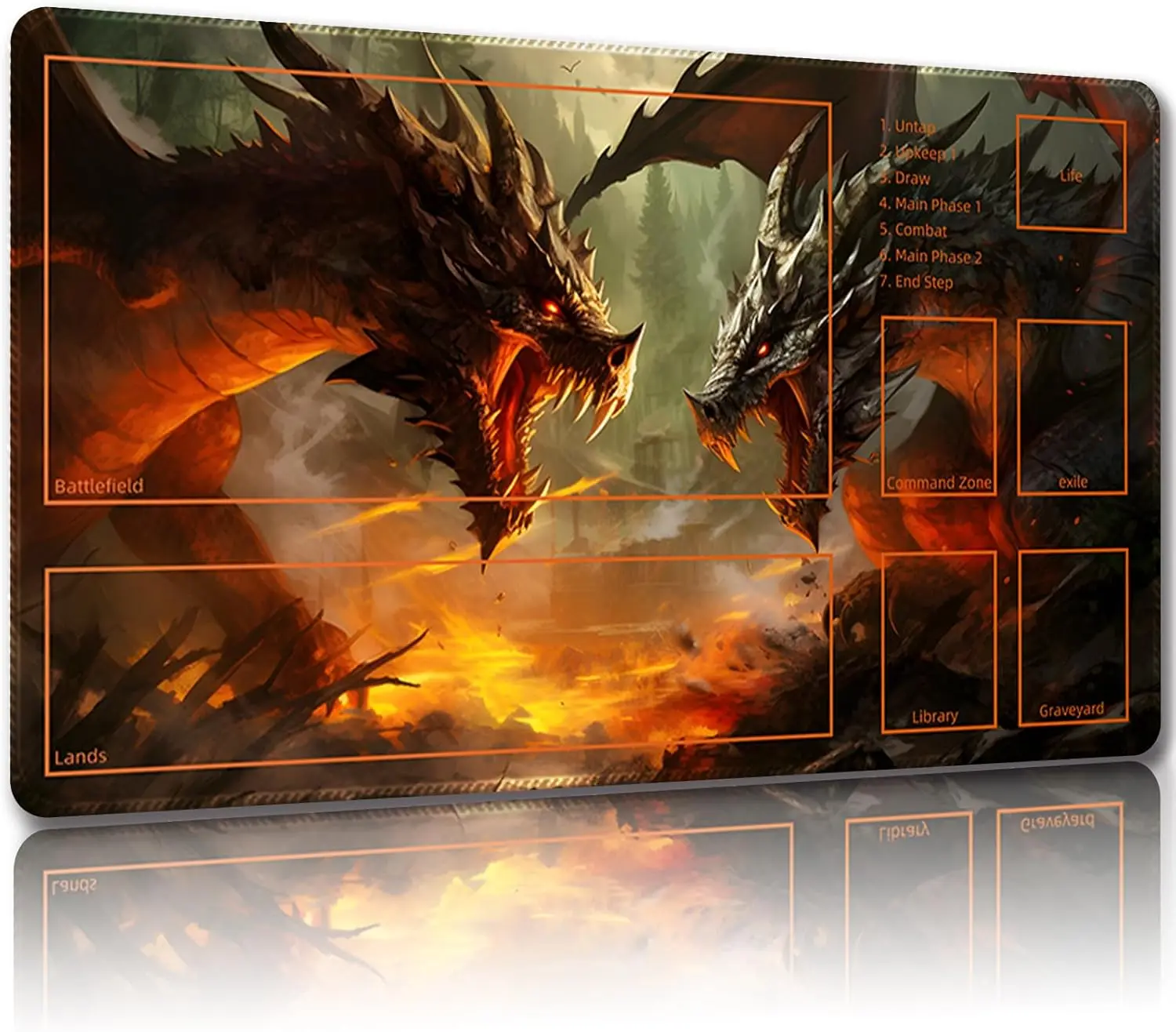 

MALqiqiqi Tappetino da Vissoria na MTG, con borse stoccaggio, Tappetino Dua 61 x 35,6 см, TCG e Tappetino da Dua tavolo