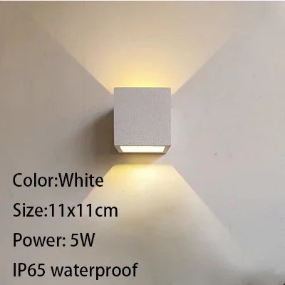 Cement LED Wall Lamp Outdoor Waterproof Garden Light Industrial Style Decoration Bedroom Living Room Background Lights 110V 220V