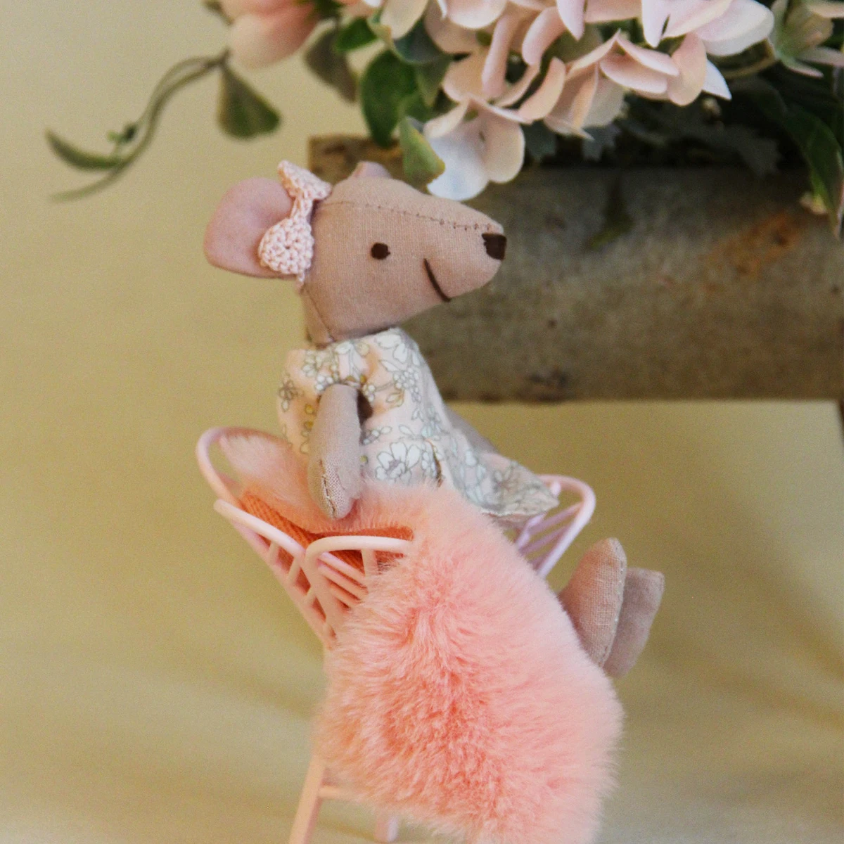 H13/15Cm Fabric Mice Are Suitable for Miniature Home Decorations