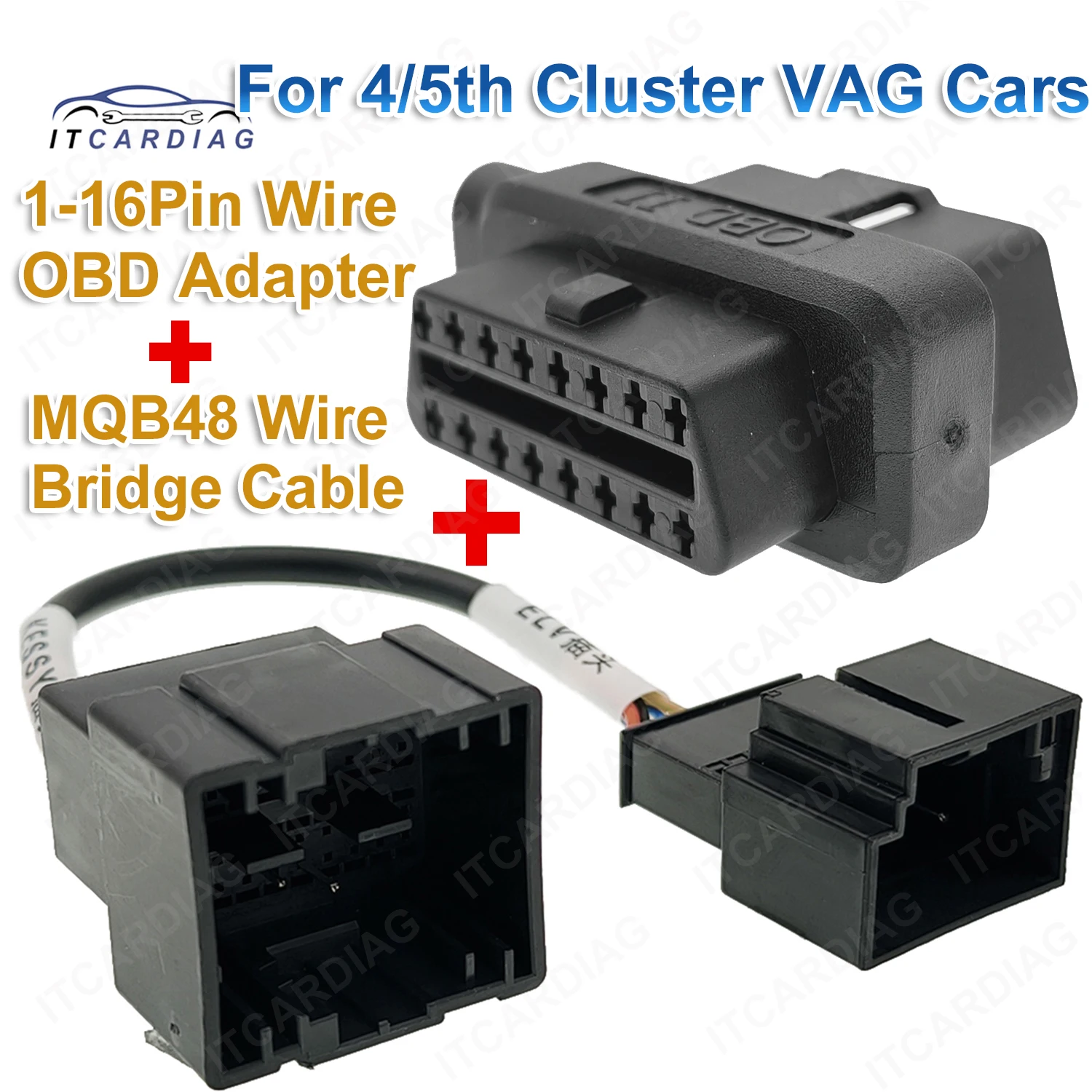 MQB48 Wire Bridge Cluster Power Keyless ELV Cable BCM2 Cluster VVDI All Key Lost For TIGUAN L Passat B8 Audi Q3 A3 Golf7 Lamand