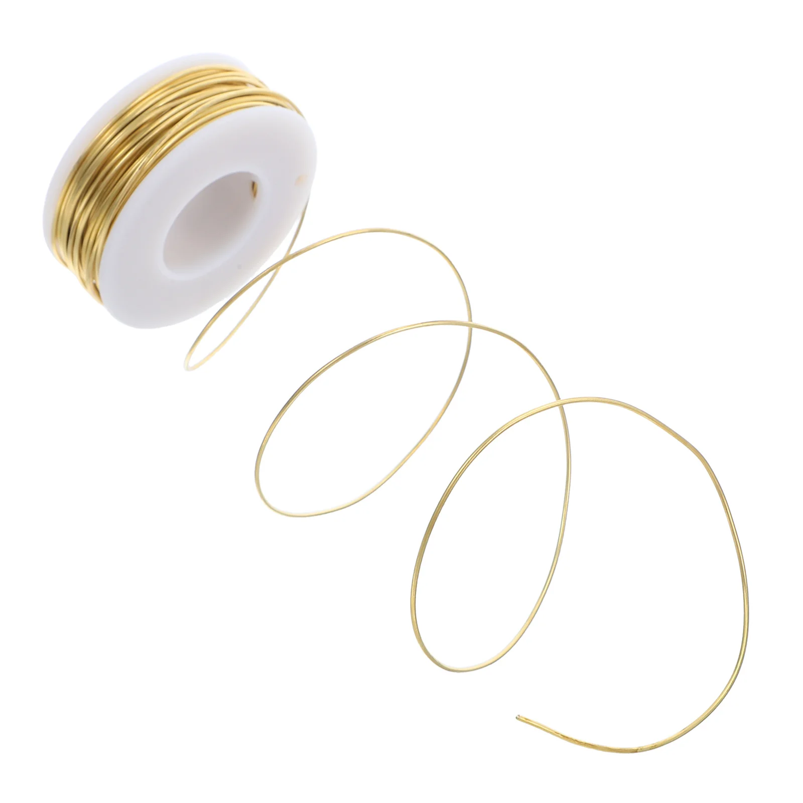 Filo di ottone da 20 metri per la creazione di gioielli Filo di rame per perline artigianali in ottone Filo flessibile per avvolgimento floreale Progetti fai da te Bobina