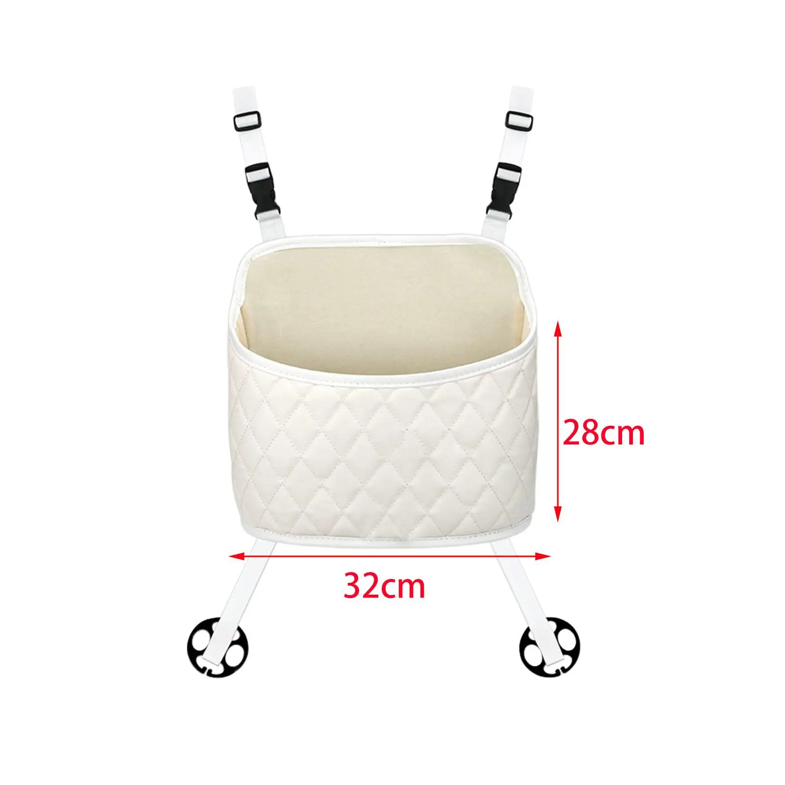 Between Front Seat Storage Organizer PU Leather Large Capacity Car Handbag Holder for Middle Seat Hanger Pocket Travel Documents