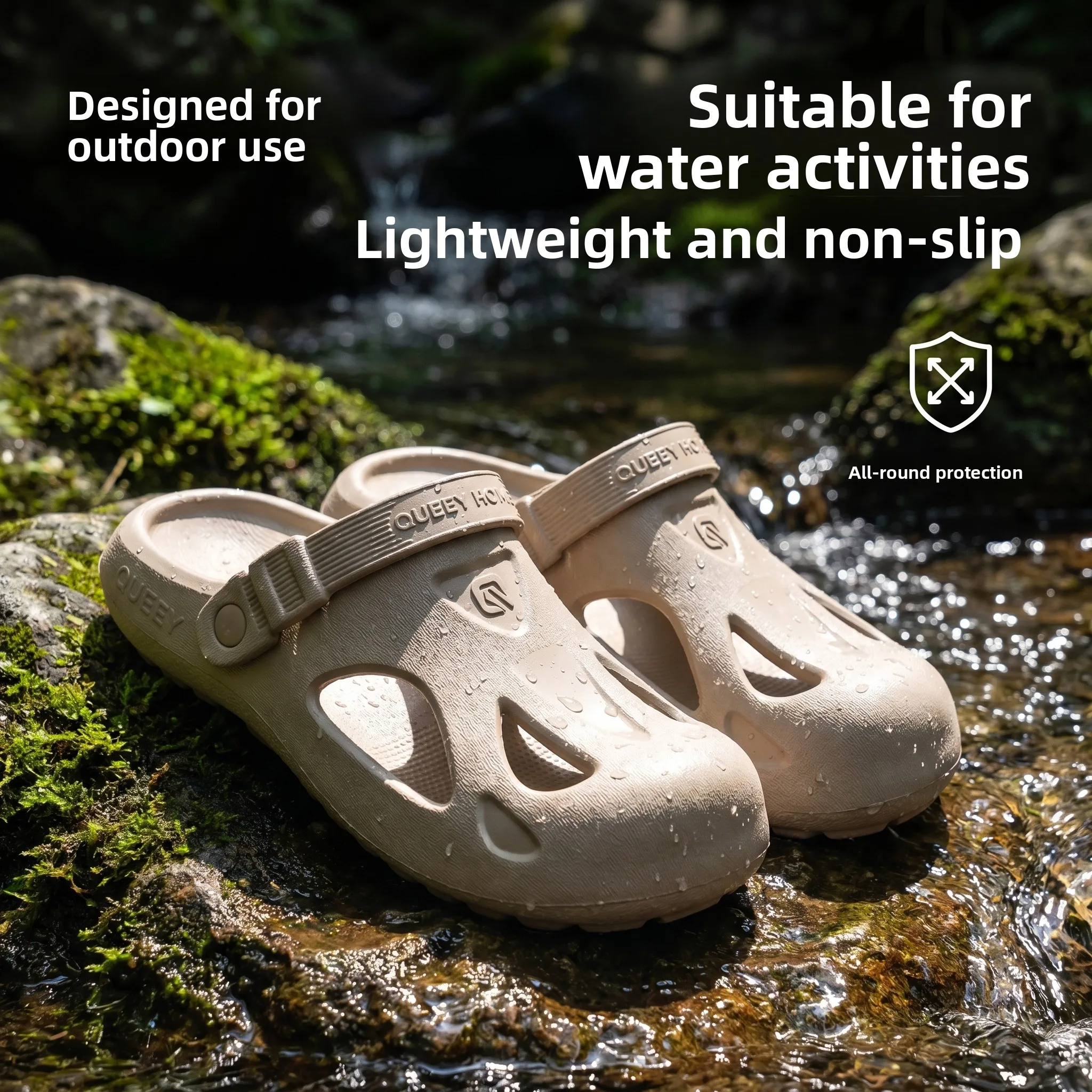 

Men EVA Clogs Sandals Summer Breathable Hollow Out Slippers Non Slip Strap Beach Garden Shoes Lightweight Indoor Outdoor Shoes