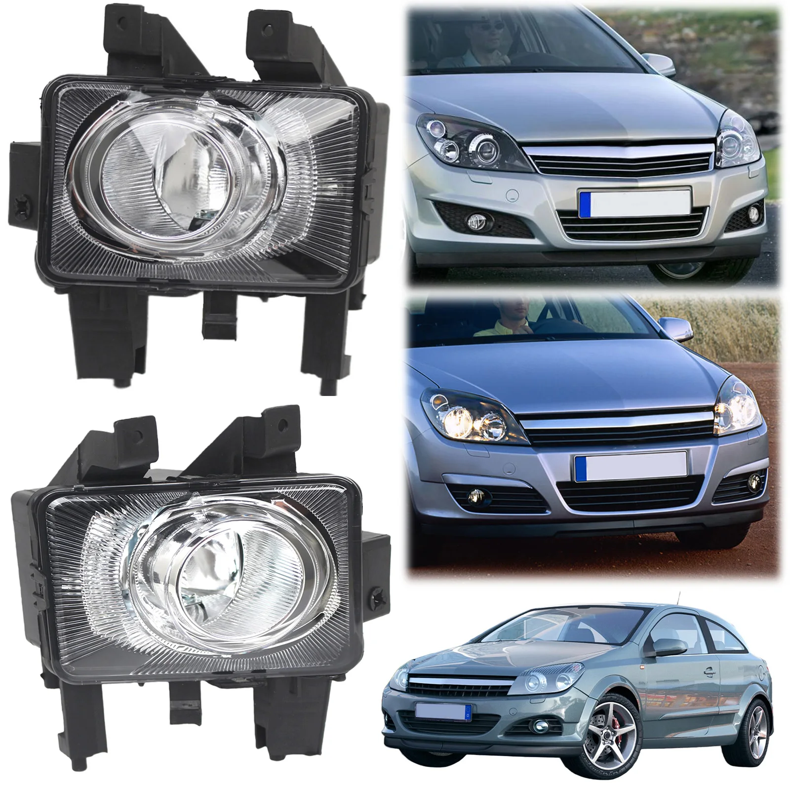 Replacement Front Bumper Fog Light Housing Without Bulb Car Accessories Front Bumper Fog Lamp for Vauxhall Astra H 04-09