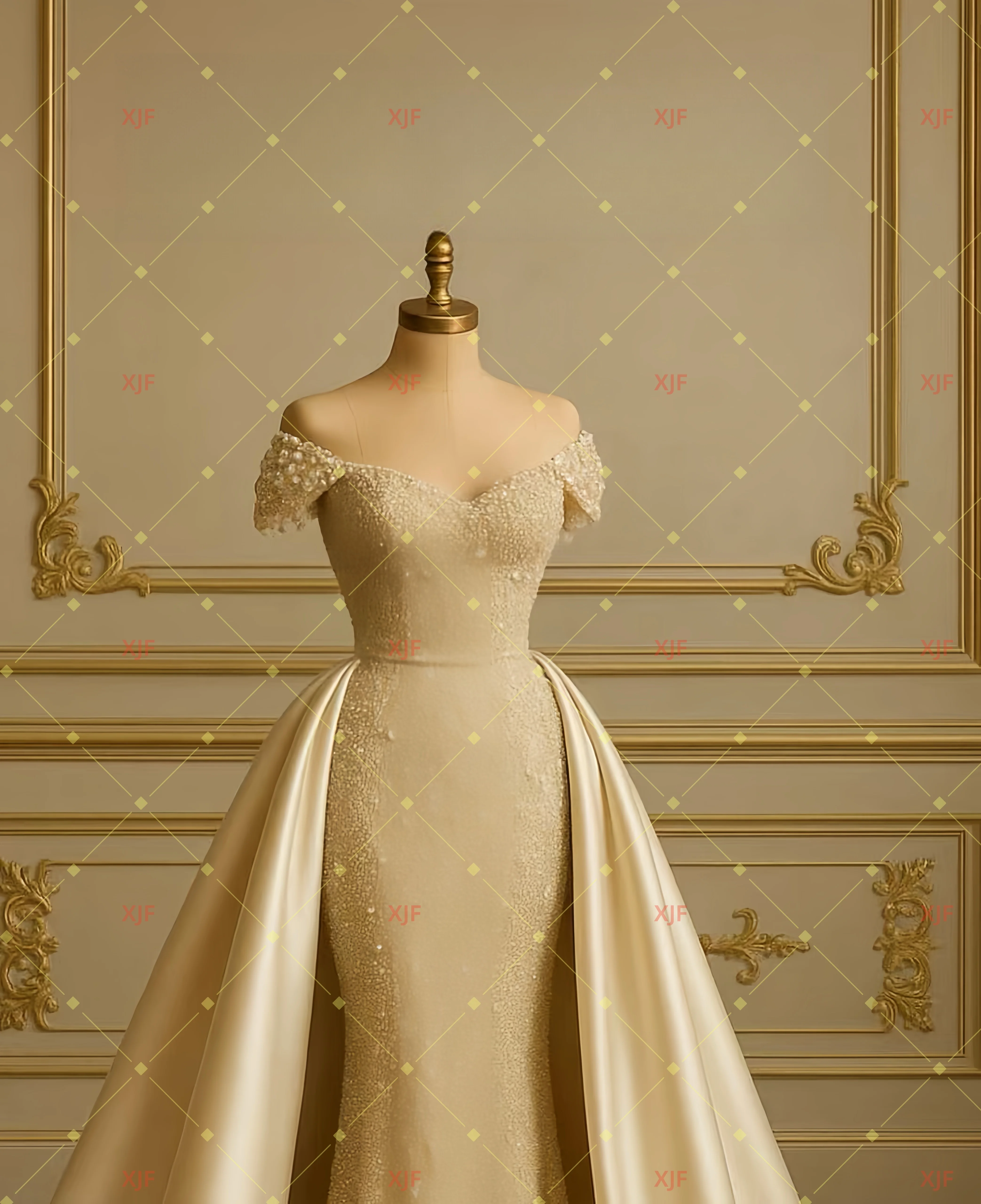 Customzied スイートカラーノースリーブマーメイド取り外し可能なウェディングドレスvestidos de novia amanda novias amanda novias 公式