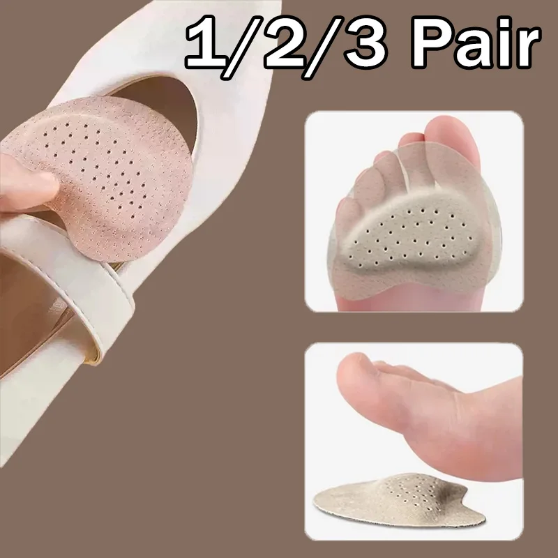 Non-slip Forefoot Insoles, Soft Breathable Foam Cushion Pads, Pressure Relief Inserts for High Heels & Sandals 1Pair/2Pair/3Pair